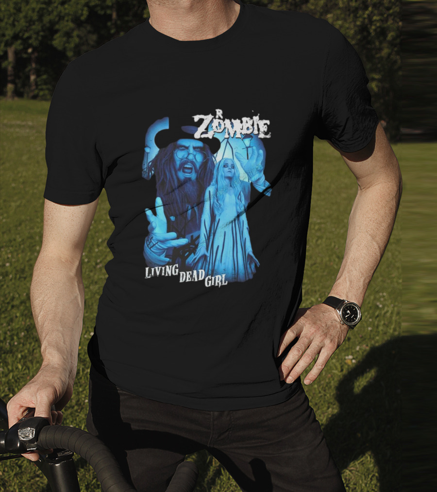 Rob Zombie Living Dead Girl Blue Gothic Horror T-Shirt