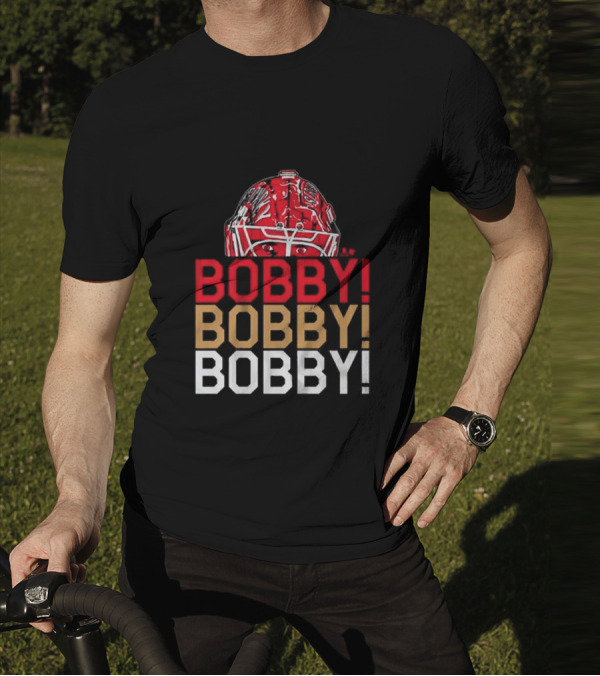 BOBBY BOBBY BOBBY Chant Featuring Sergei Bobrovsky Helmet T-Shirt