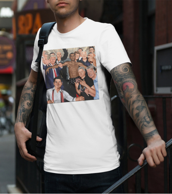 The Wright Artist Glory Boyz U.S. Political Leaders Group Photo T-Shirt