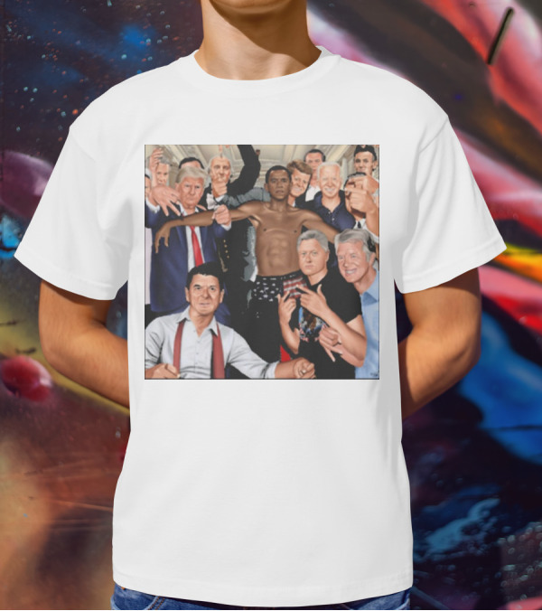 The Wright Artist Glory Boyz U.S. Political Leaders Group Photo T-Shirt