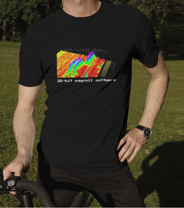 Ayush S Joinwarp 32-Bit Payroll Software Rainbow Spectrum Visualization T-Shirt