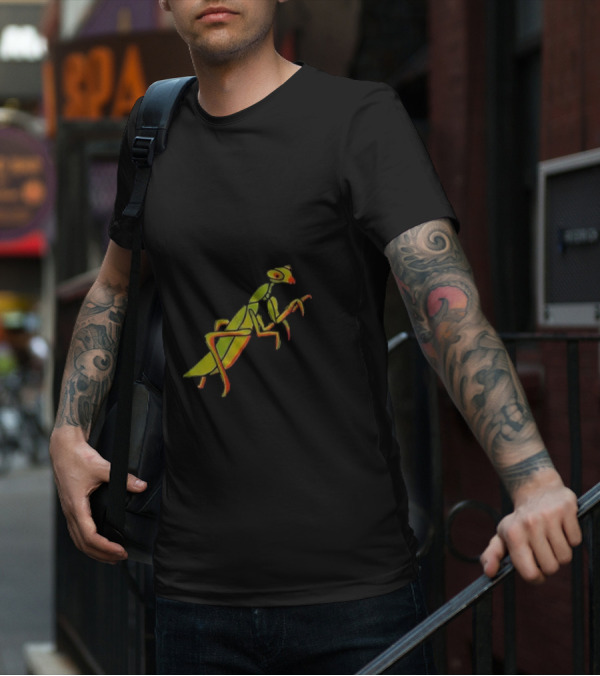 Praying For Your Stupid Ass Mantis Green MGRAY T-Shirt