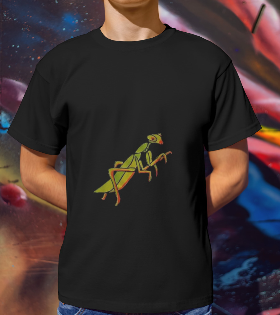 Praying For Your Stupid Ass Mantis Green MGRAY T-Shirt