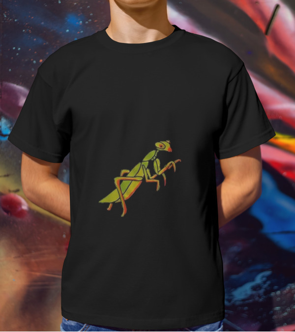 Praying For Your Stupid Ass Mantis Green MGRAY T-Shirt