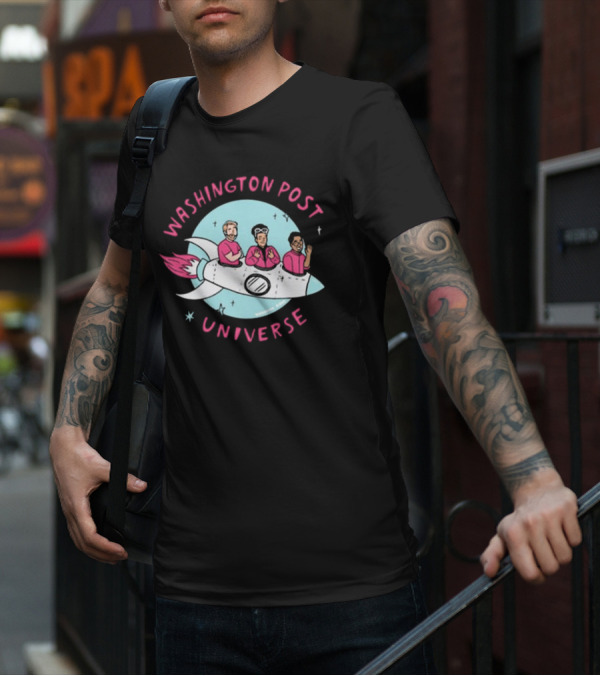 Washington Post Universe Rocket T-Shirt