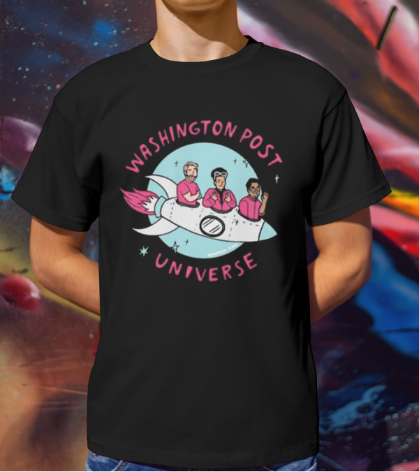Washington Post Universe Rocket T-Shirt