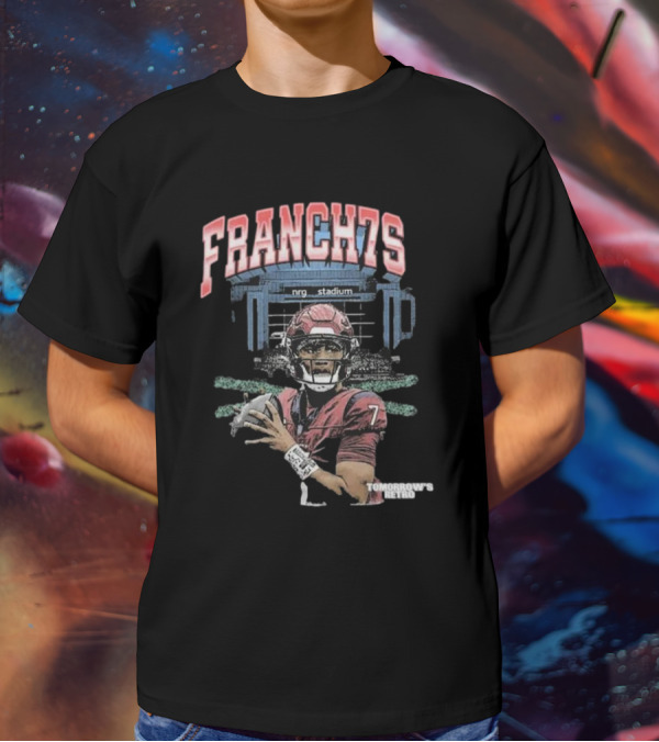Houston Texans CJ Stroud Franchise 7 NRG Stadium Tomorrow’s Retro T-Shirt