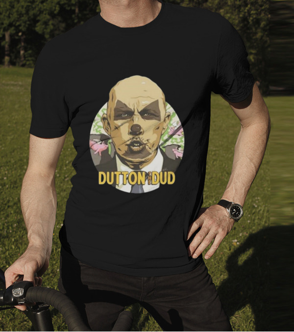 Dutton The Dud James Hillier Dutton Pigs Fly Caricature T-Shirt