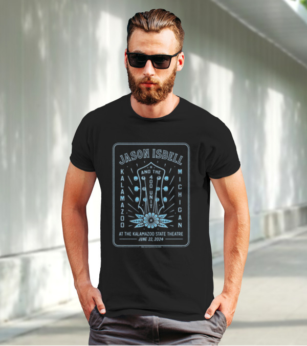 Jason Isbell And The 400 Unit Kalamazoo State Theatre Michigan June 22 T-Shirt