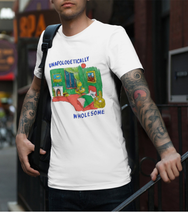 Unapologetically Wholesome Cozy Bedroom Scene T-Shirt