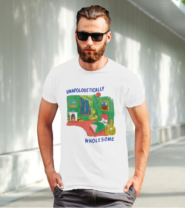 Unapologetically Wholesome Cozy Bedroom Scene T-Shirt