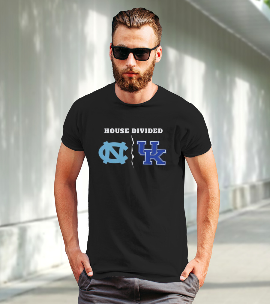 House Divided North Carolina Tar Heels Kentucky Wildcats T-Shirt