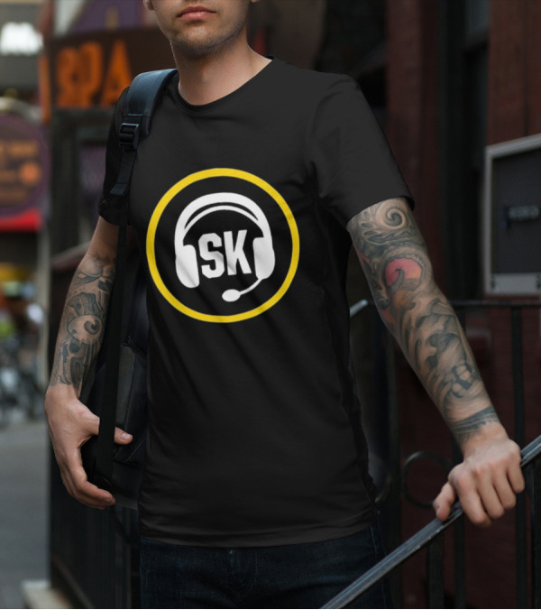 Steve Klauke SK Headset Logo Salt Lake Bees Broadcaster T-Shirt