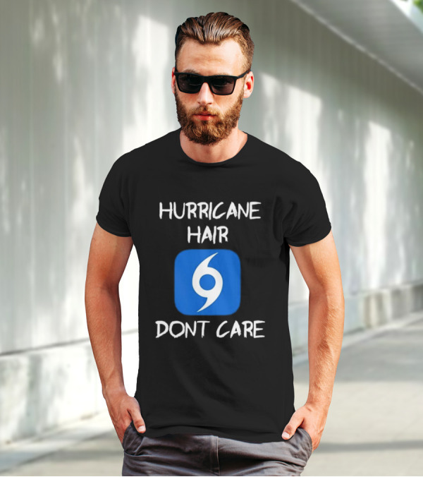 Hurricane Hair Don't Care Blue T-Shirt