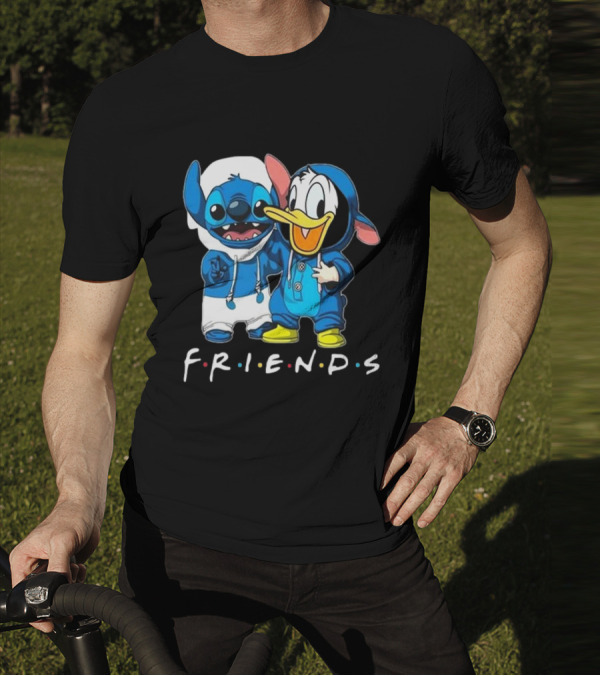 Friends Stitch And Donald Duck Disney Best Friends For Life T-Shirt