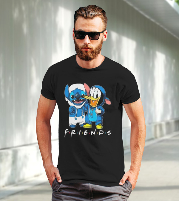 Friends Stitch And Donald Duck Disney Best Friends For Life T-Shirt
