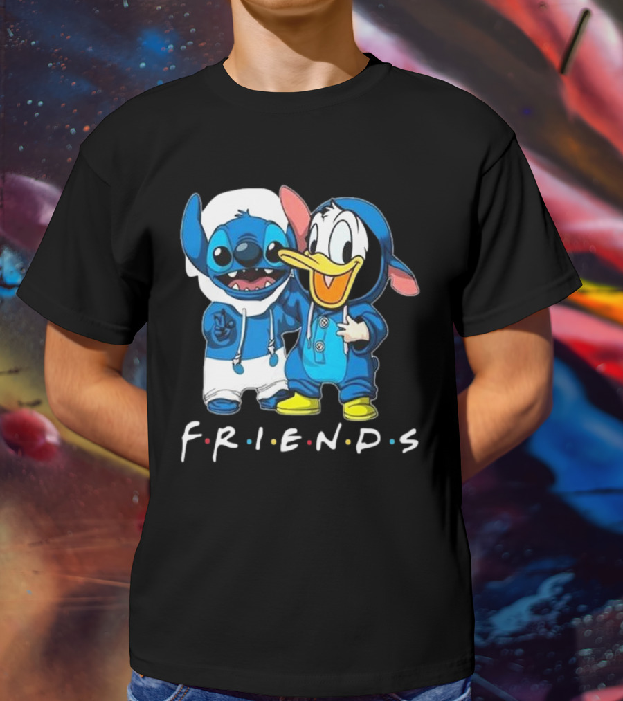 Friends Stitch And Donald Duck Disney Best Friends For Life T-Shirt