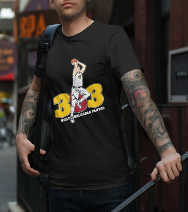 Nikola Jokic 303 Most Valuable Player Basketball 15 T-Shirt