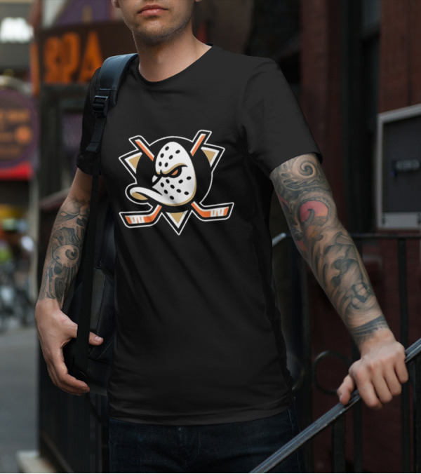 Anaheim Ducks Classic Hockey Mask Emblem Essential T-Shirt