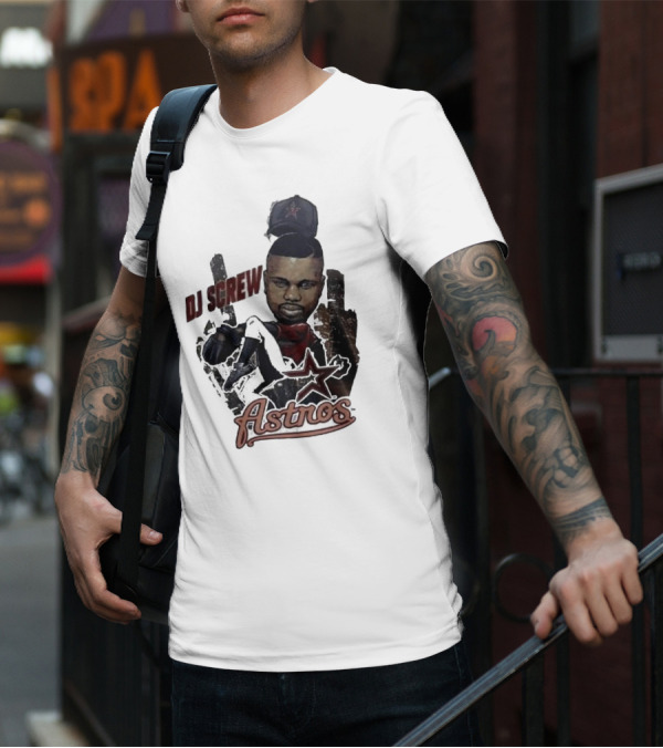 Astros DJ Screw Tribute With Star Icon T-Shirt