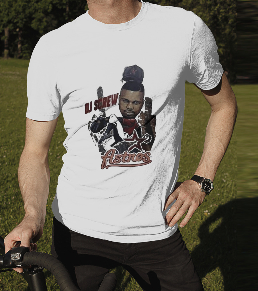 Astros DJ Screw Tribute With Star Icon T-Shirt