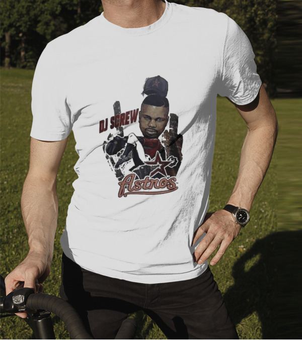 Astros DJ Screw Tribute With Star Icon T-Shirt