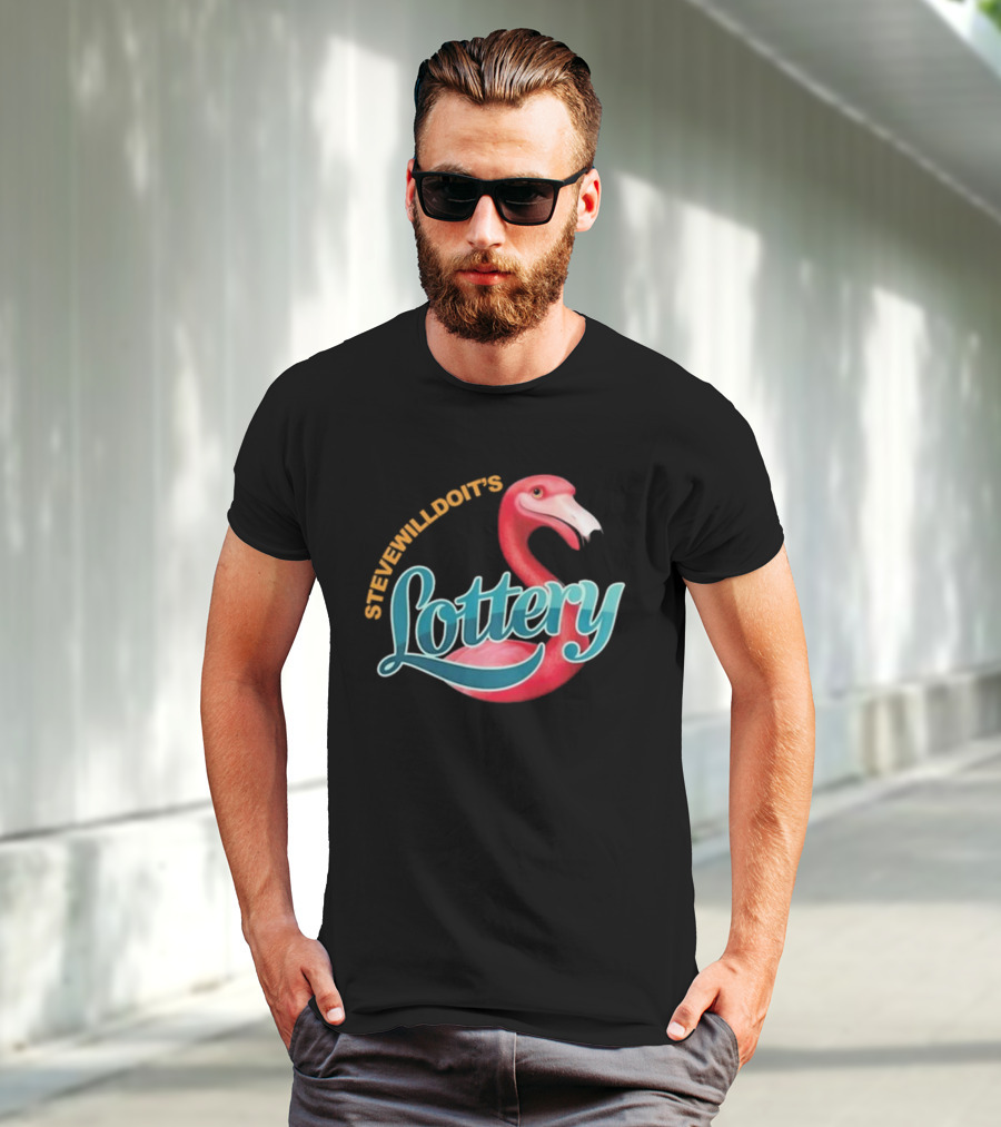 Stevewilldoit’s Lottery Flamingo T-Shirt