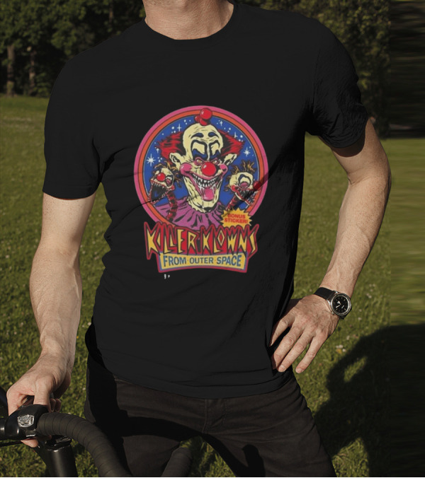 Killer Klowns From Outer Space Bonus Sticker T-Shirt