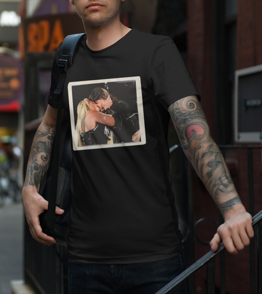 Liv Morgan Dominik Mysterio Candid Kiss Moment T-Shirt