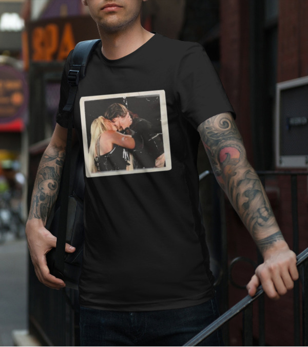 Liv Morgan Dominik Mysterio Candid Kiss Moment T-Shirt