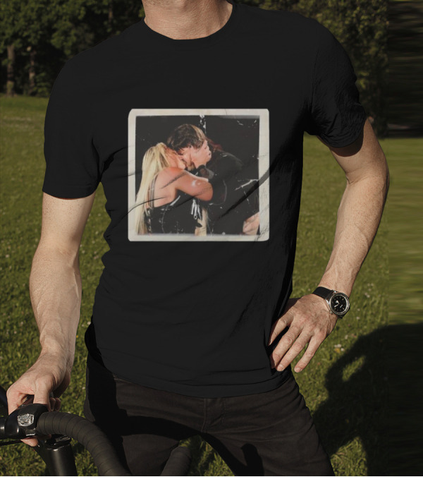 Liv Morgan Dominik Mysterio Candid Kiss Moment T-Shirt