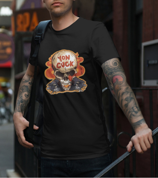 Mcelroy Yon Cuck Skull With Rats T-Shirt