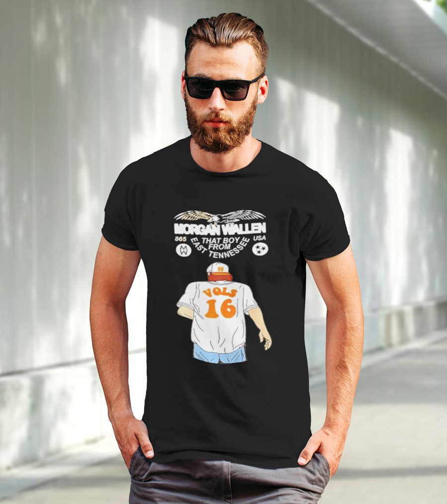Morgan Wallen Vols 16 That Boy From East Tennessee USA 865 T-Shirt
