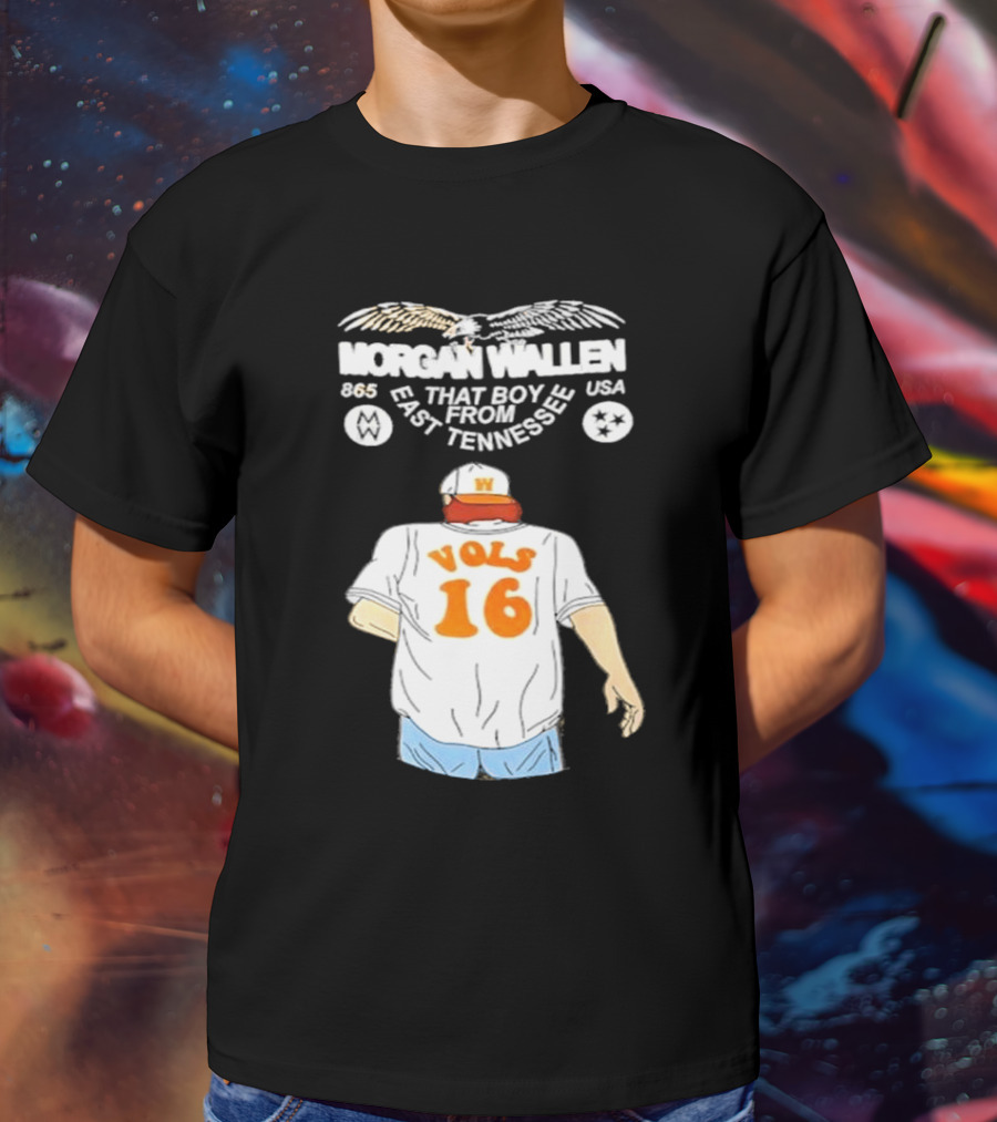 Morgan Wallen Vols 16 That Boy From East Tennessee USA 865 T-Shirt