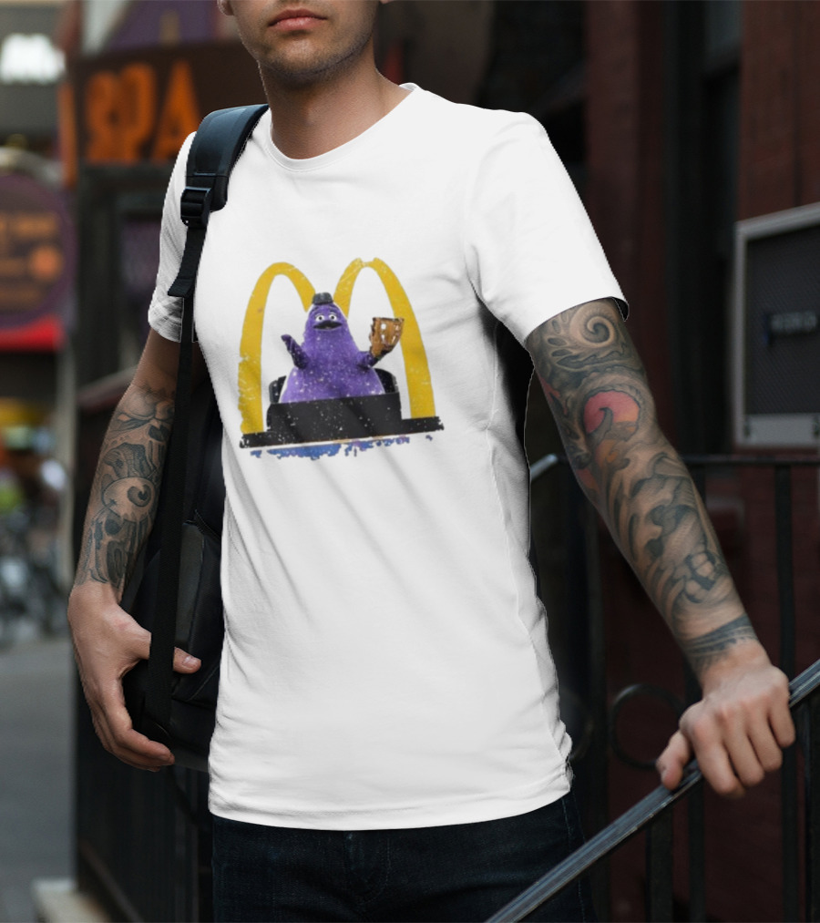 New York Mets The Grimace McDonald's Baseball Crossover T-Shirt