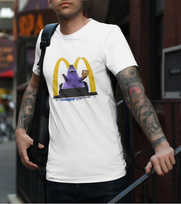 New York Mets The Grimace McDonald's Baseball Crossover T-Shirt