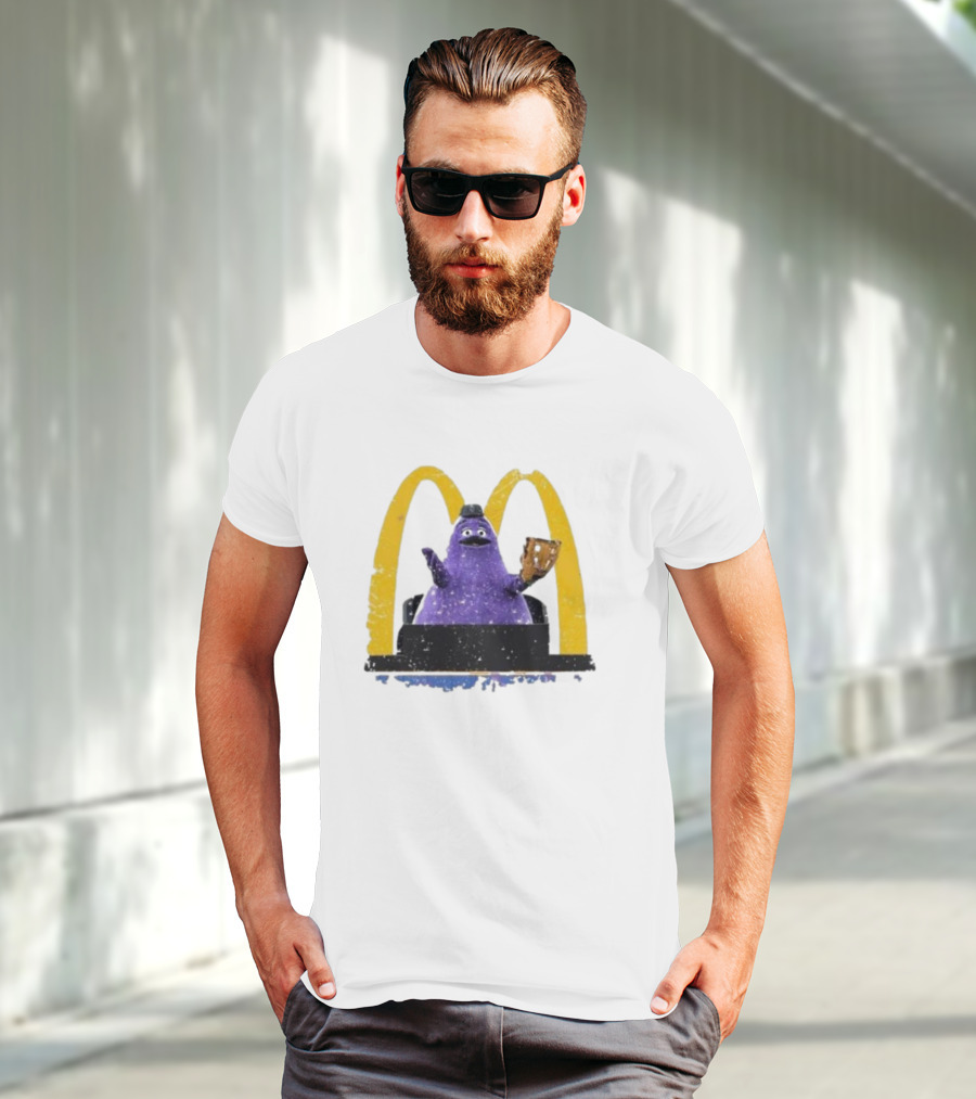 New York Mets The Grimace McDonald's Baseball Crossover T-Shirt