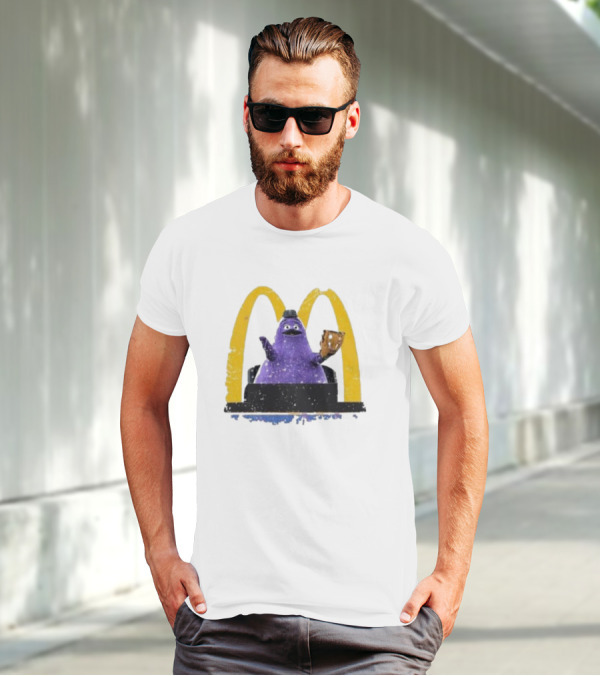 New York Mets The Grimace McDonald's Baseball Crossover T-Shirt