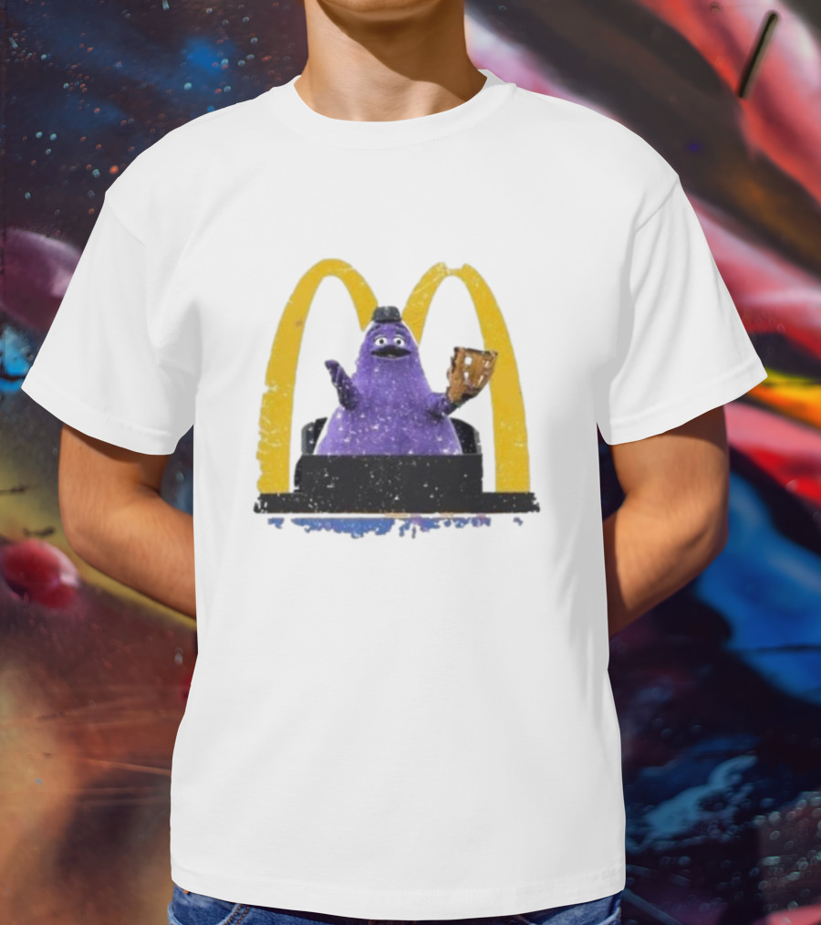 New York Mets The Grimace McDonald's Baseball Crossover T-Shirt