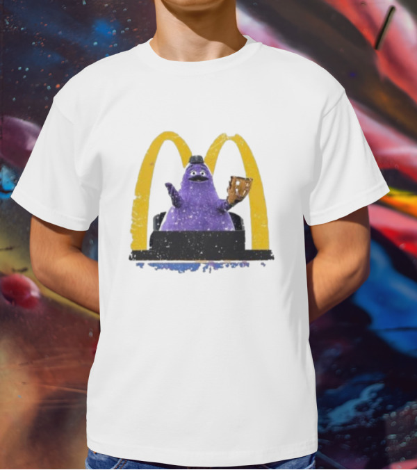 New York Mets The Grimace McDonald's Baseball Crossover T-Shirt