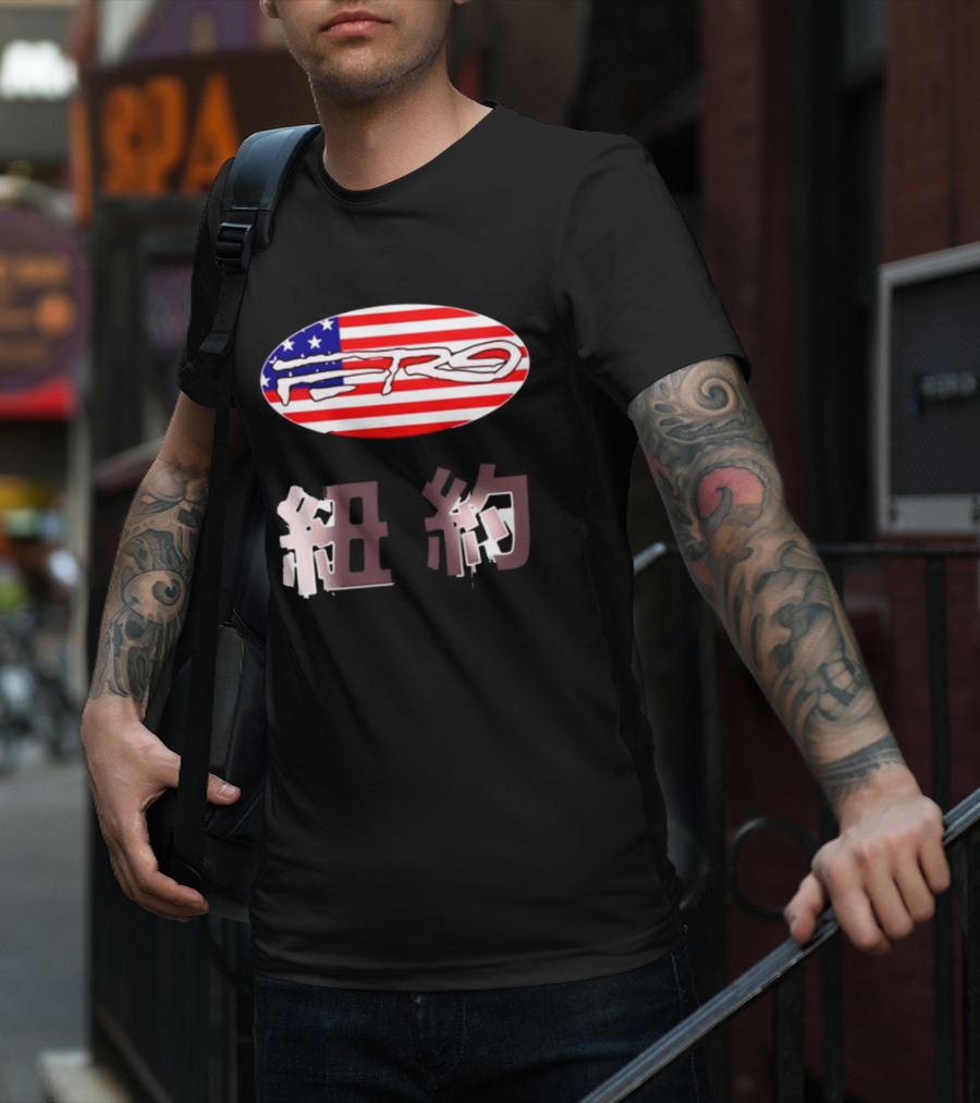 Awake NY Ferg American Flag Oval Logo T-Shirt