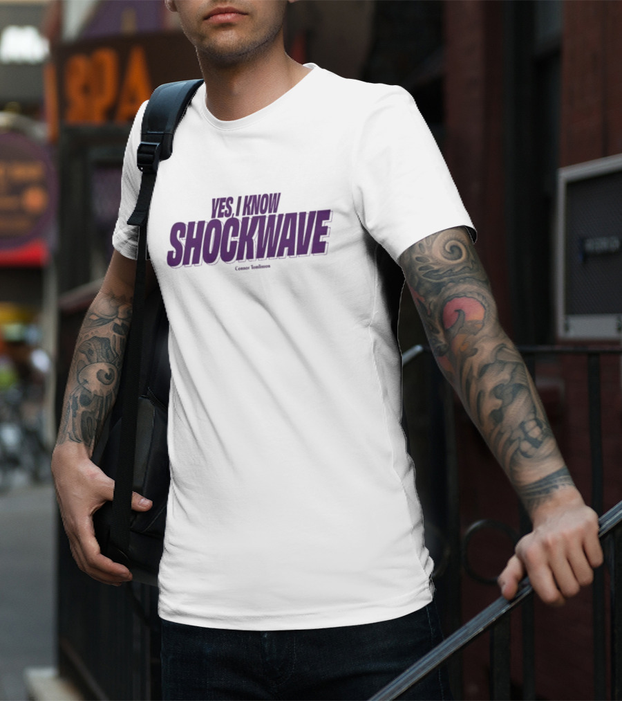 YES I KNOW SHOCKWAVE Connor Tomlinson Midweight T-Shirt