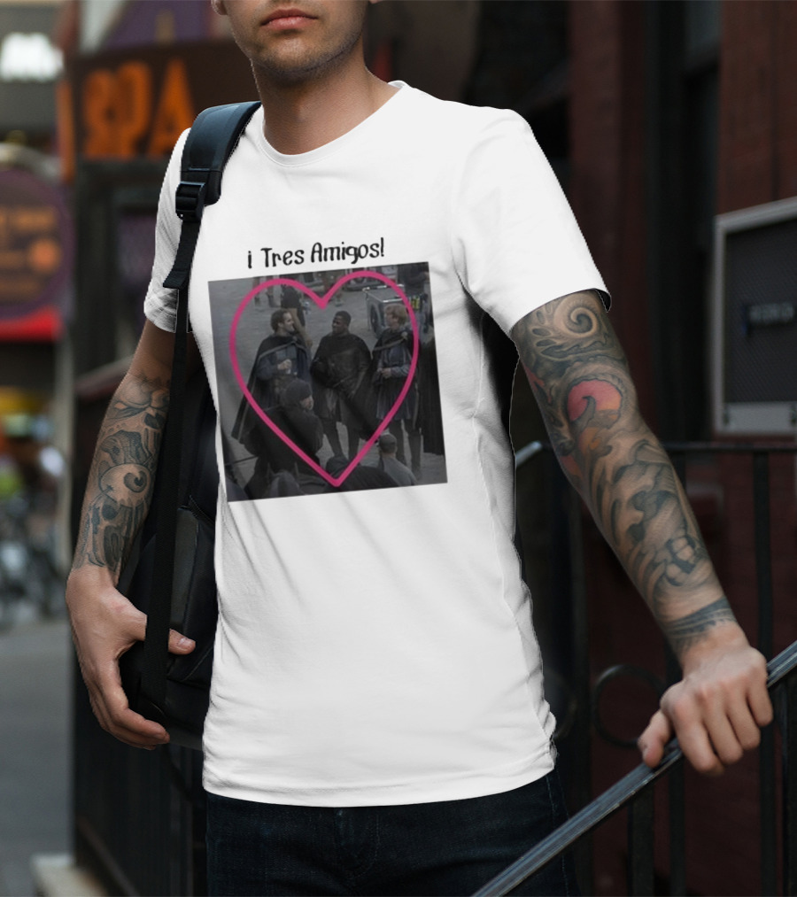 Martyn Reyne I Tres Amigos Aegon’s Friends Heart Scene T-Shirt