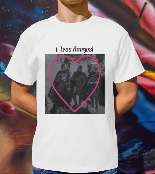 Martyn Reyne I Tres Amigos Aegon’s Friends Heart Scene T-Shirt