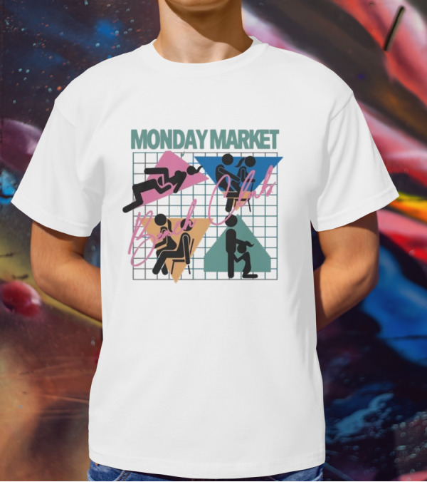 Monday Market Beach Club Geometric Leisure T-Shirt