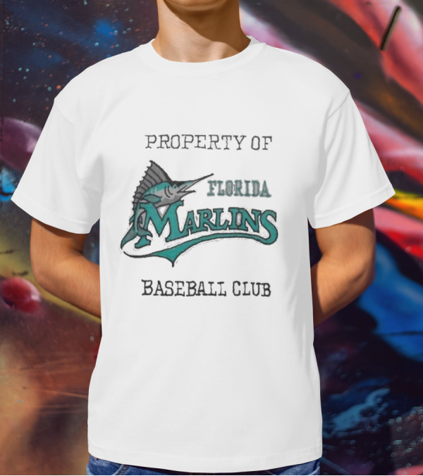 Property Of Florida Marlins Baseball Club T-Shirt