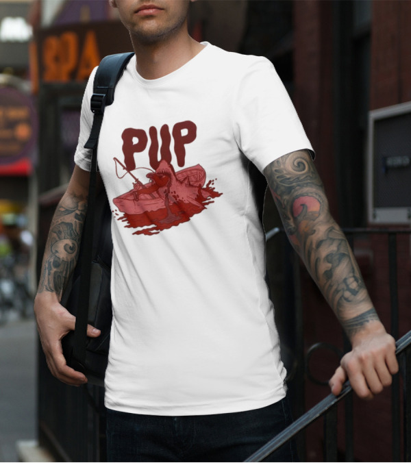 PUP Shark Attack Boat T-Shirt
