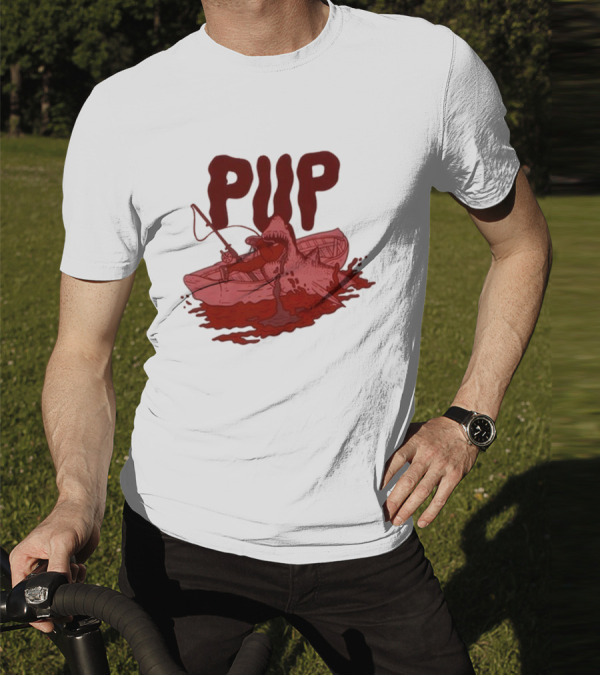 PUP Shark Attack Boat T-Shirt