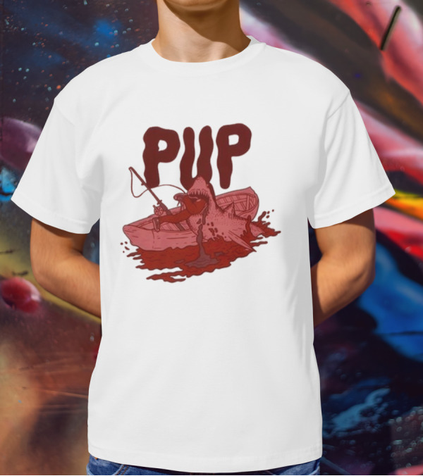 PUP Shark Attack Boat T-Shirt