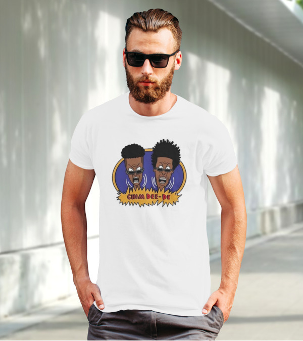 Chim Dee-De Beavis And Butt-Head Cartoon Characters With Bold Expressions T-Shirt